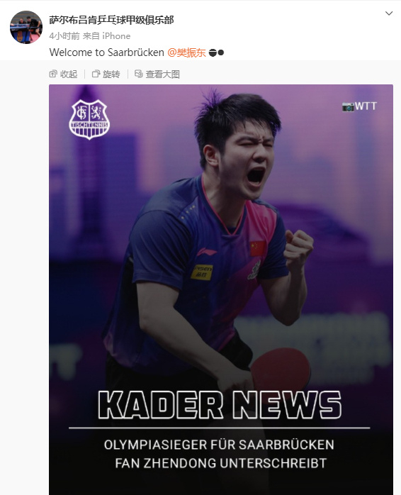 德国乒乓球队爆冷法国乒乓球队，樊振东爆发神勇的简单介绍